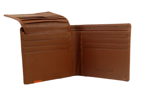 Vhaanfootwear Style Guardian Premium NAPPA Leather Wallet with RFID Protection for Men Tan