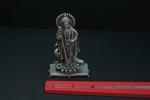 Pure Silver Antique Murugan Idol Standing 127.12G By Mahita Collections