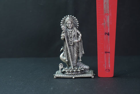 Pure Silver Antique Murugan Idol Standing 127.12G By Mahita Collections