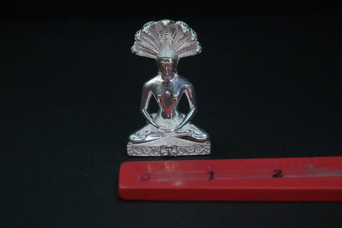 Pure Silver Antique Parshwanath Pure Silver 65.58G By Mahita Collections