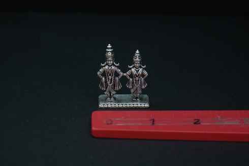 Pure Silver Antique Vittal Rukmini Idol 24.18G By Mahita Collections