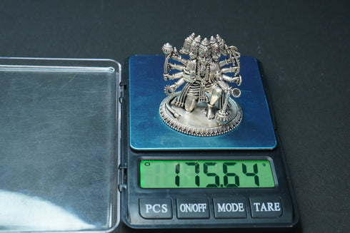 Pure Silver Antique Panchamukhi Hanuman 175.72G By Mahita Collections