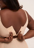 UNDERNEAT Underwire Push Up Bra - Padded Full Back Coverage Bra with 7-Hook Closure - Beige