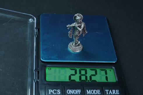 Pure Silver Antique Krishna Special 29.45G By Mahita Collections