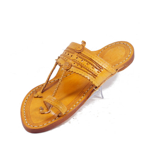 Vhaanfootwear Classic Hand Stitched Kolhapuri Chappal For Men