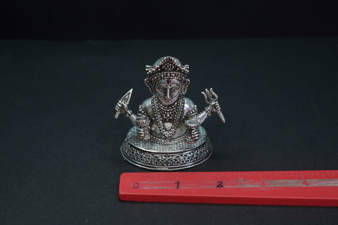 Pure Silver Antique Nakoda Bhairav Idol 160.2G By Mahita Collections