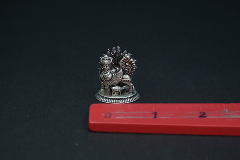 Pure Silver Antique Kamadenu With Tree 17.71G By Mahita Collections