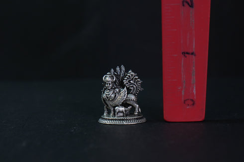 Pure Silver Antique Kamadenu With Tree 17.71G By Mahita Collections