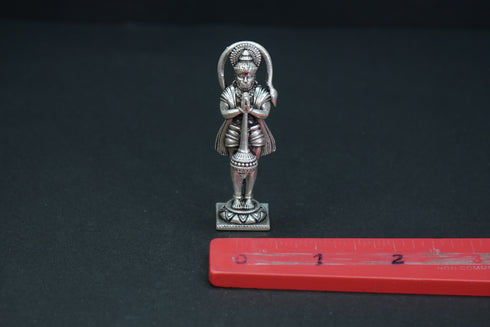 Pure Silver Antique Bhakt Hanuman 41.49G By Mahita Collections