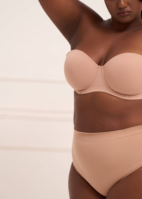 UNDERNEAT All Day Hold Strapless Bra - Beige