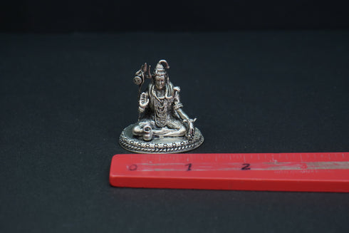 Pure Silver Antique Shiva -3D -Special 40G By Mahita Collections