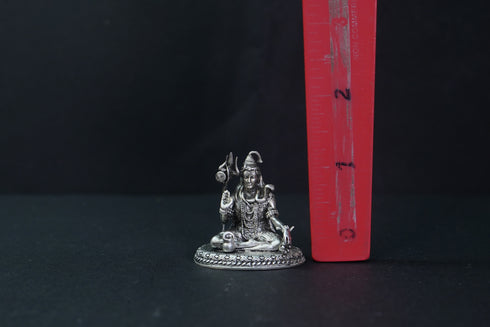 Pure Silver Antique Shiva -3D -Special 40G By Mahita Collections