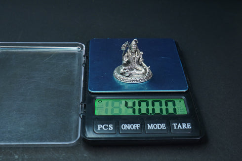 Pure Silver Antique Shiva -3D -Special 40G By Mahita Collections