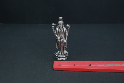 Pure Silver Antique Sathyanarayana Swamy Standing 44.35G By Mahita Collections
