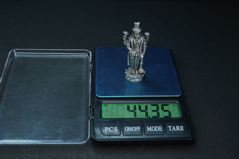Pure Silver Antique Sathyanarayana Swamy Standing 44.35G By Mahita Collections