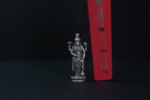 Pure Silver Antique Sathyanarayana Swamy Small Standing 19.52G By Mahita Collections
