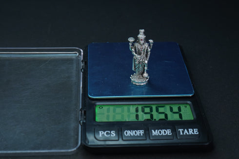 Pure Silver Antique Sathyanarayana Swamy Small Standing 19.52G By Mahita Collections
