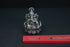Pure Silver Antique Lotus Ganesh Left Trunk Big Sitting 71.66G By Mahita Collections