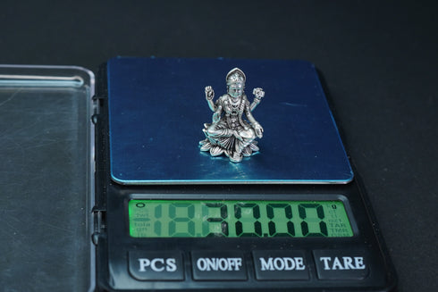 Pure Silver Antique Padmam Lakshmi Sitting 30G By Mahita Collections