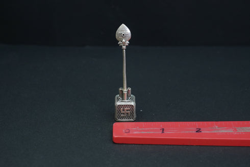 Pure Silver Antique Murugan Velu Idol 17.92G By Mahita Collections