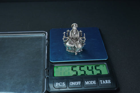 Pure Silver Antique Varahi Devi Sitting On Lotus Small 55.345G By Mahita Collections