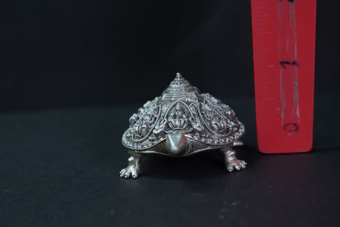 Pure Silver Antique Tortoise With Laxmi Devi Designing 80G By Mahita Collections