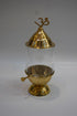Glass Cover Brass Diya 174g