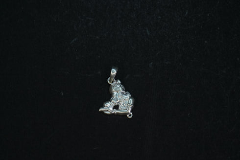 Pure Silver Hanuman With Shanku Locket 3.05G By Mahita Collections