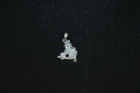 Pure Silver Hanuman With Shanku Locket 3.05G By Mahita Collections