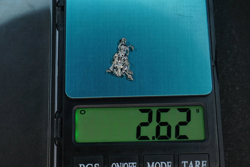 Pure Silver Sitting Hanuman Locket 2.62G By Mahita Collections