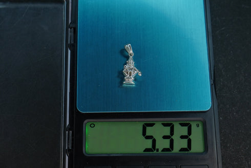 Pure Silver Ayyappa Locket in Silver 5.33G By Mahita Collections