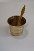 Brass Panchapatra with spoon 78g (Pack of 2)