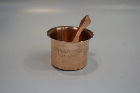 Copper Holy Water Pot & Spoon 29g (Pack of 2)