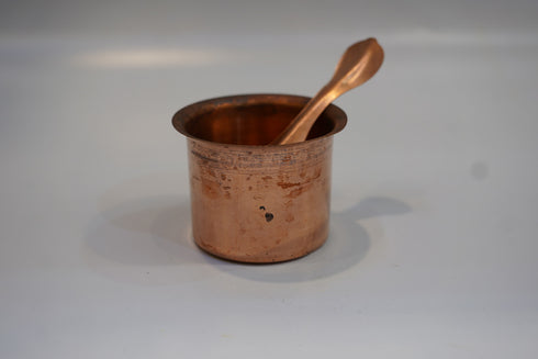 Copper Holy Water Pot & Spoon 29g (Pack of 2)