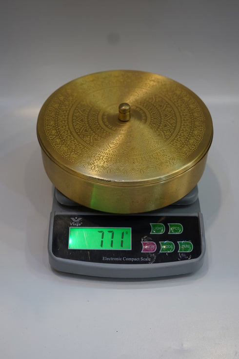 Vintage Brass Masala Box 771g
