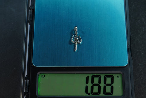 Pure Silver Thrishulam 1.88G Locket By Mahita Collections