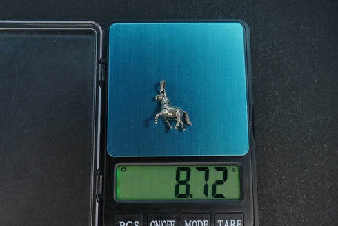 Pure Silver Antique Horse Pendent 8.72G By Mahita Collections