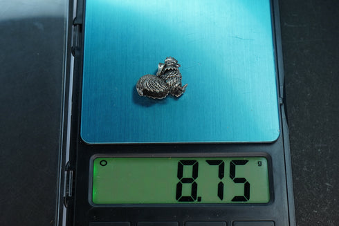 Pure Silver Antique Cock Pendant 8.75G By Mahita Collections