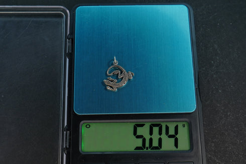 Pure Silver Antique Lizard Pendant 5.04G By Mahita Collections