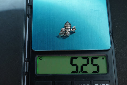 Pure Silver Antique Honey Bhee Pendant 5.25G By Mahita Collections