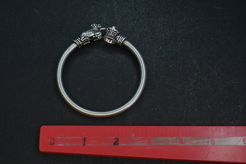 Pure Silver Stnelling Kada (Antique) 37.26G By Mahita Collections