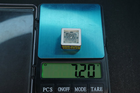 Pure Silver Nava Durga Yantram 7.45G By Mahita Collections