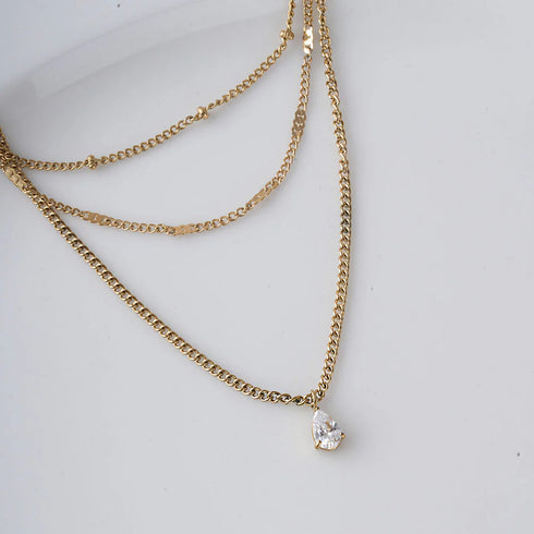 Palmonas Dainty Layered Gold Necklace