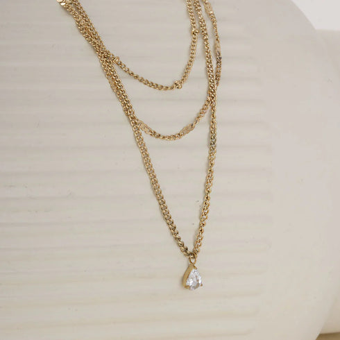 Palmonas Dainty Layered Gold Necklace