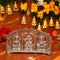 Servdharm Lakshmi Ganesh Saraswati Silver Plated Idol 5.5 Inch