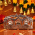 Servdharm Lakshmi Ganesh Saraswati Silver Plated Idol 5.5 Inch