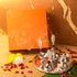 Servdharm Silver Plated Rudraksha Pooja Thali Set with Premium Gift Box