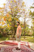 Kzari Elegant Pumpkin Shaded Kurta