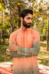 Kzari Elegant Pumpkin Shaded Kurta