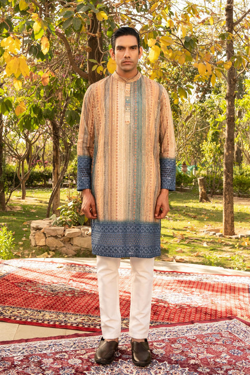 Kzari Mesmerizing Galaxy Shaded Kurta